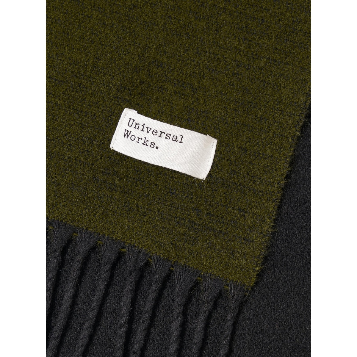 Universal Works Scarf Double Sided green/black