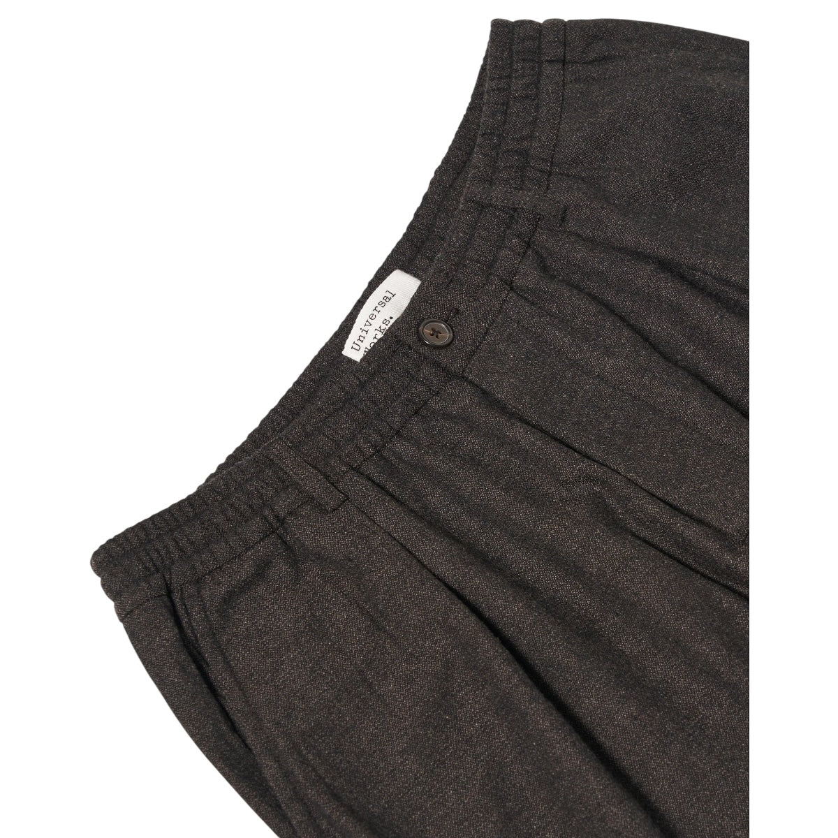 Universal Works Pleated Track Pant Upcycled It Tweed brown