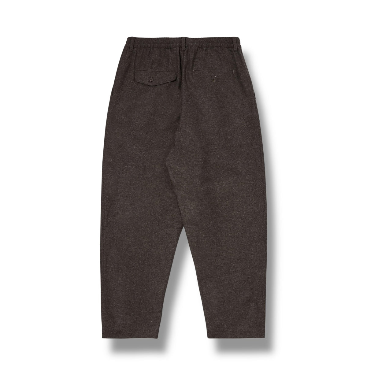 Universal Works Pleated Track Pant Upcycled It Tweed brown