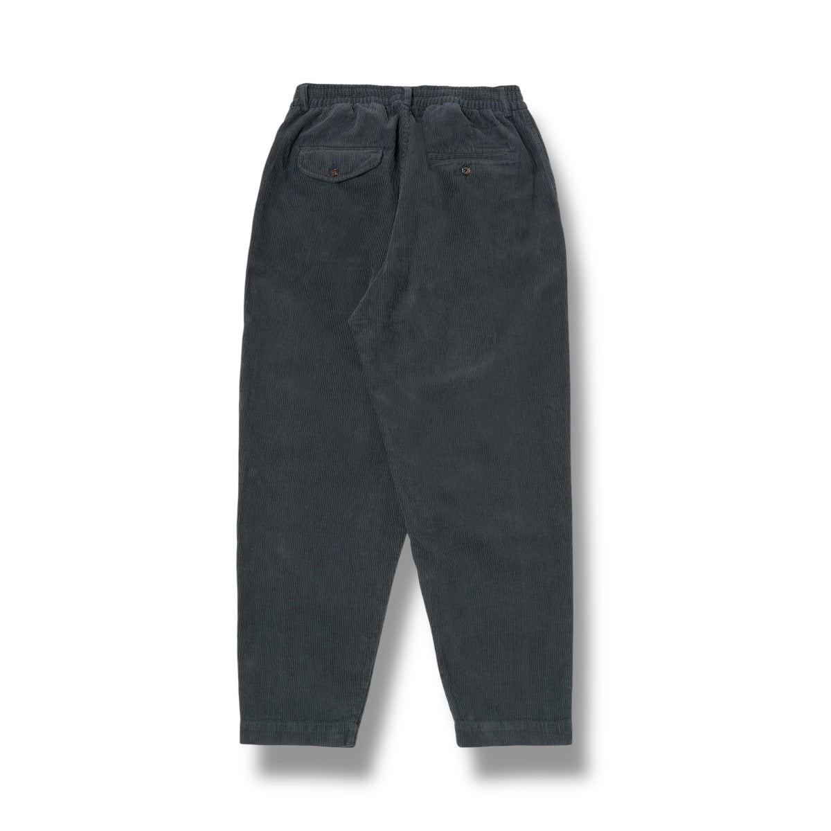 Universal Works Pleated Track Pant Cord charcoal