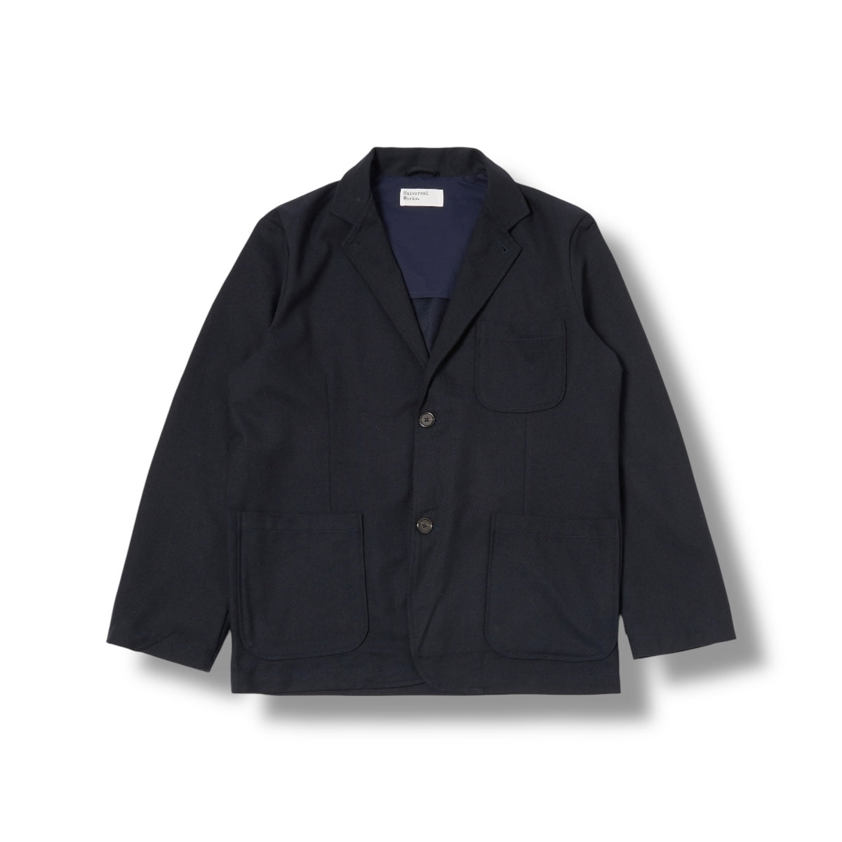 Universal Works Two Button Jacket Upcycled It Tweed navy