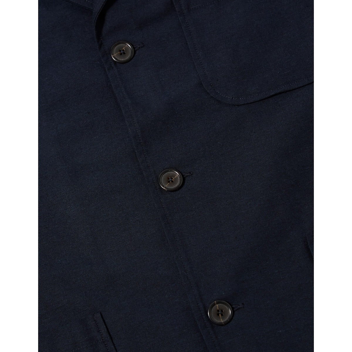 Universal Works Three Button Jacket Lucca Suiting navy