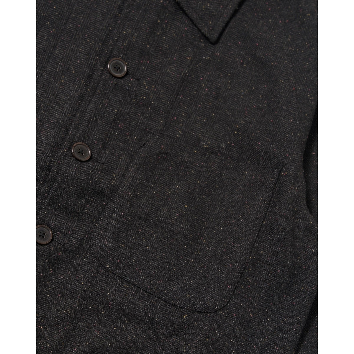 Universal Works Station Jacket Salt N Pepper Tweed black