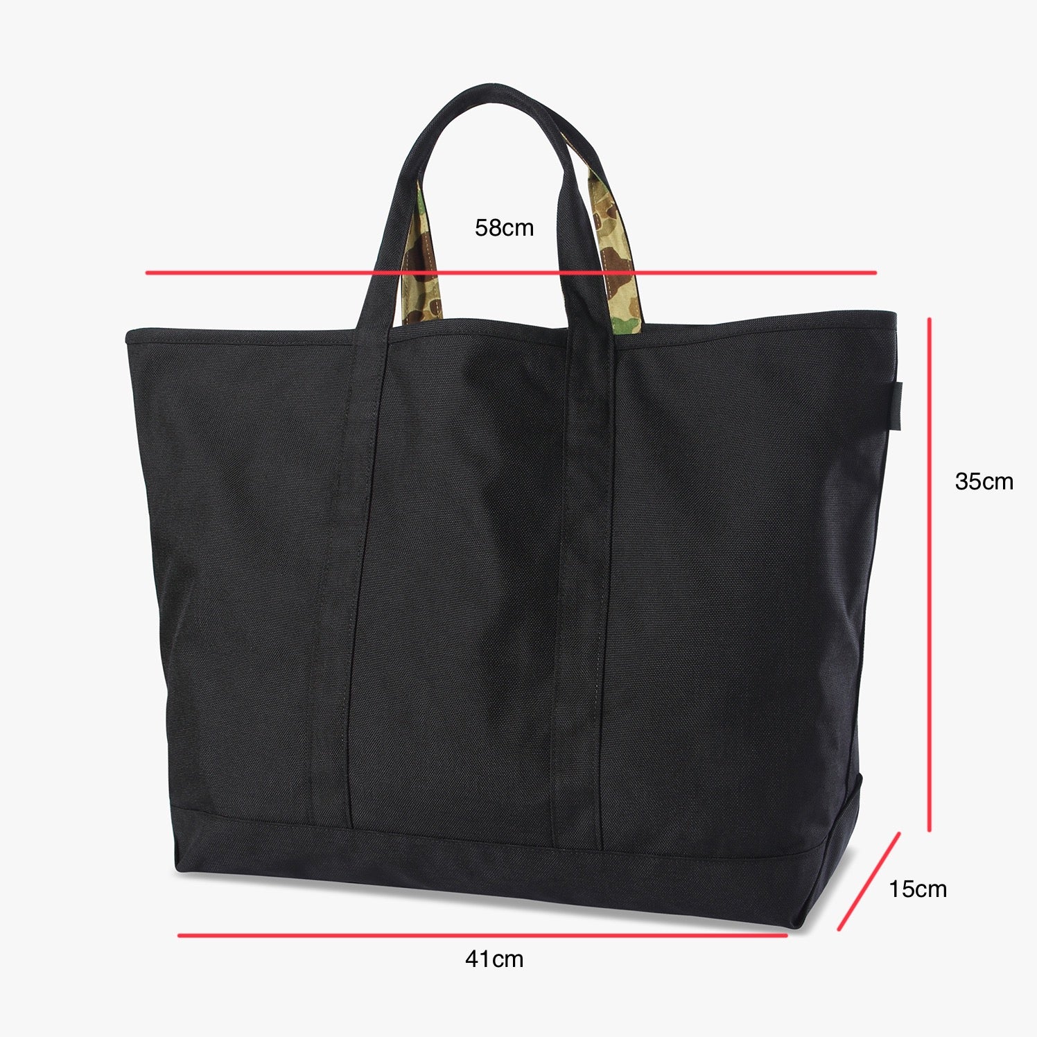 Standardtypes Cordura Camo Boat Bag black ST077
