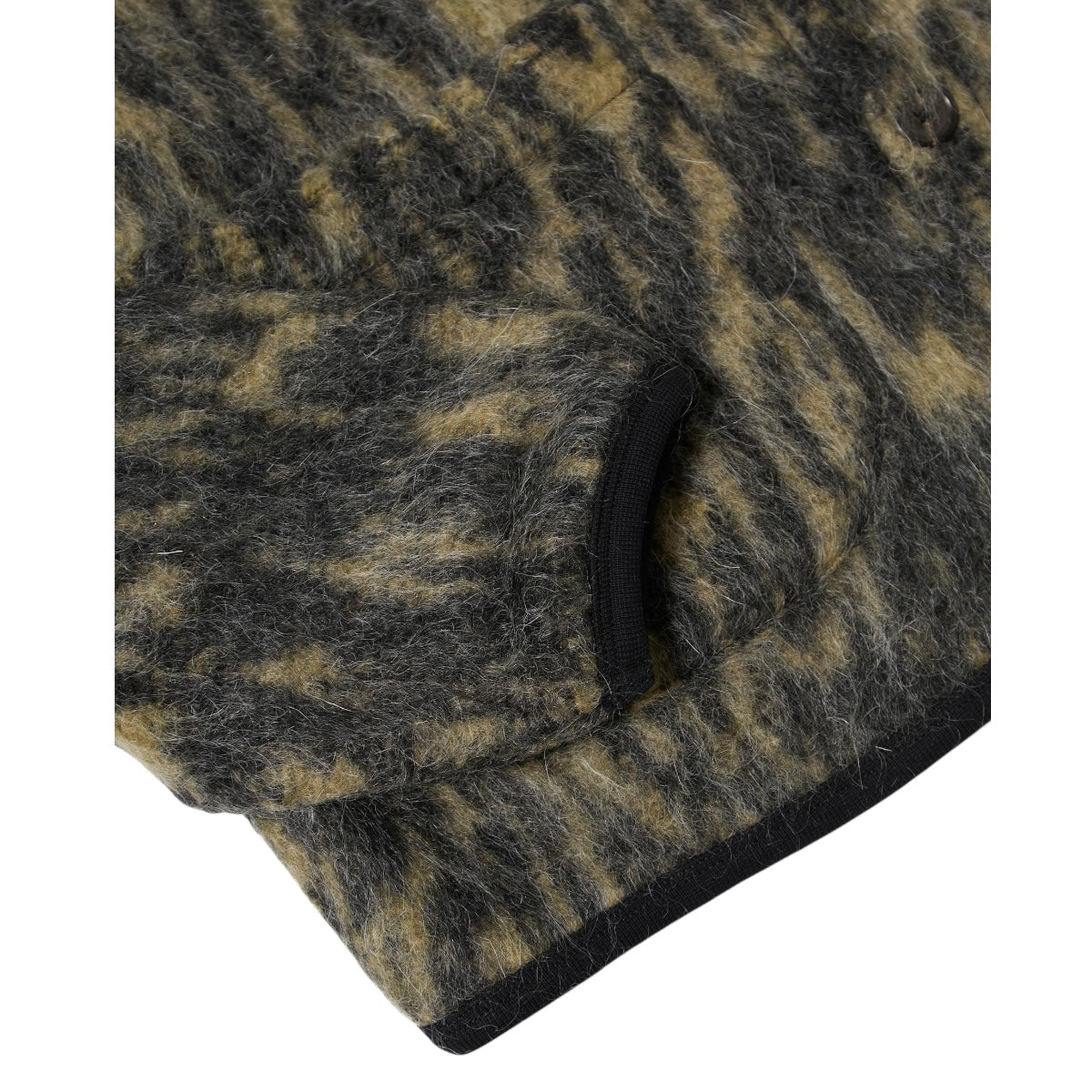 Universal Works Cardigan Dolce Fleece charcoal