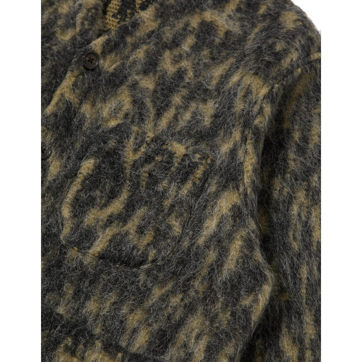 Universal Works Cardigan Dolce Fleece charcoal