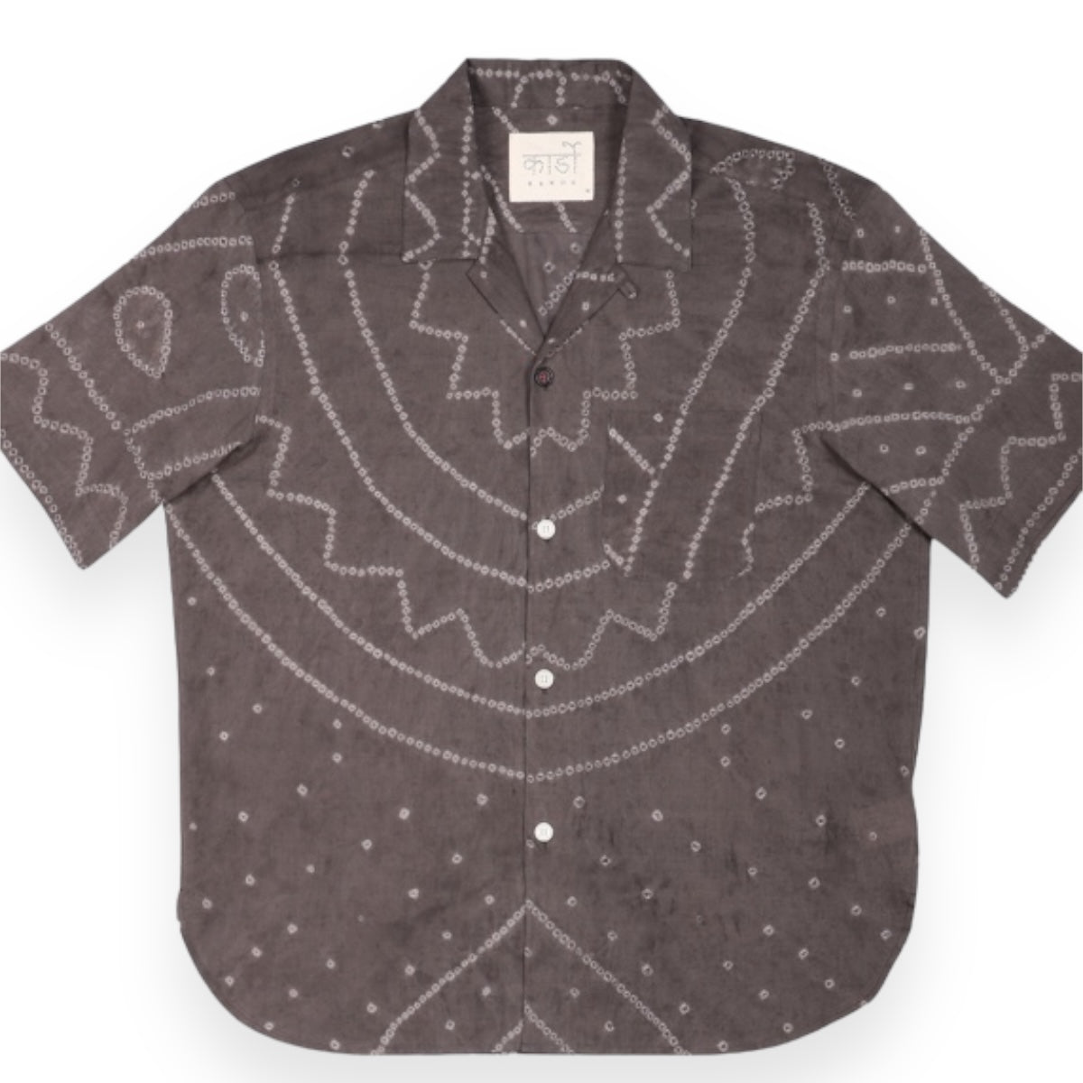 Kardo Ronen Shirt Bandhani charcoal