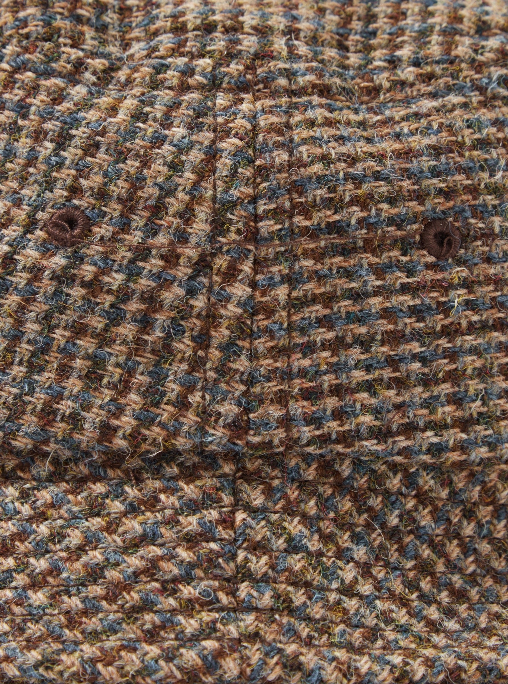 Universal Works Lewis Hat 31201 Harris Tweed plaid brown