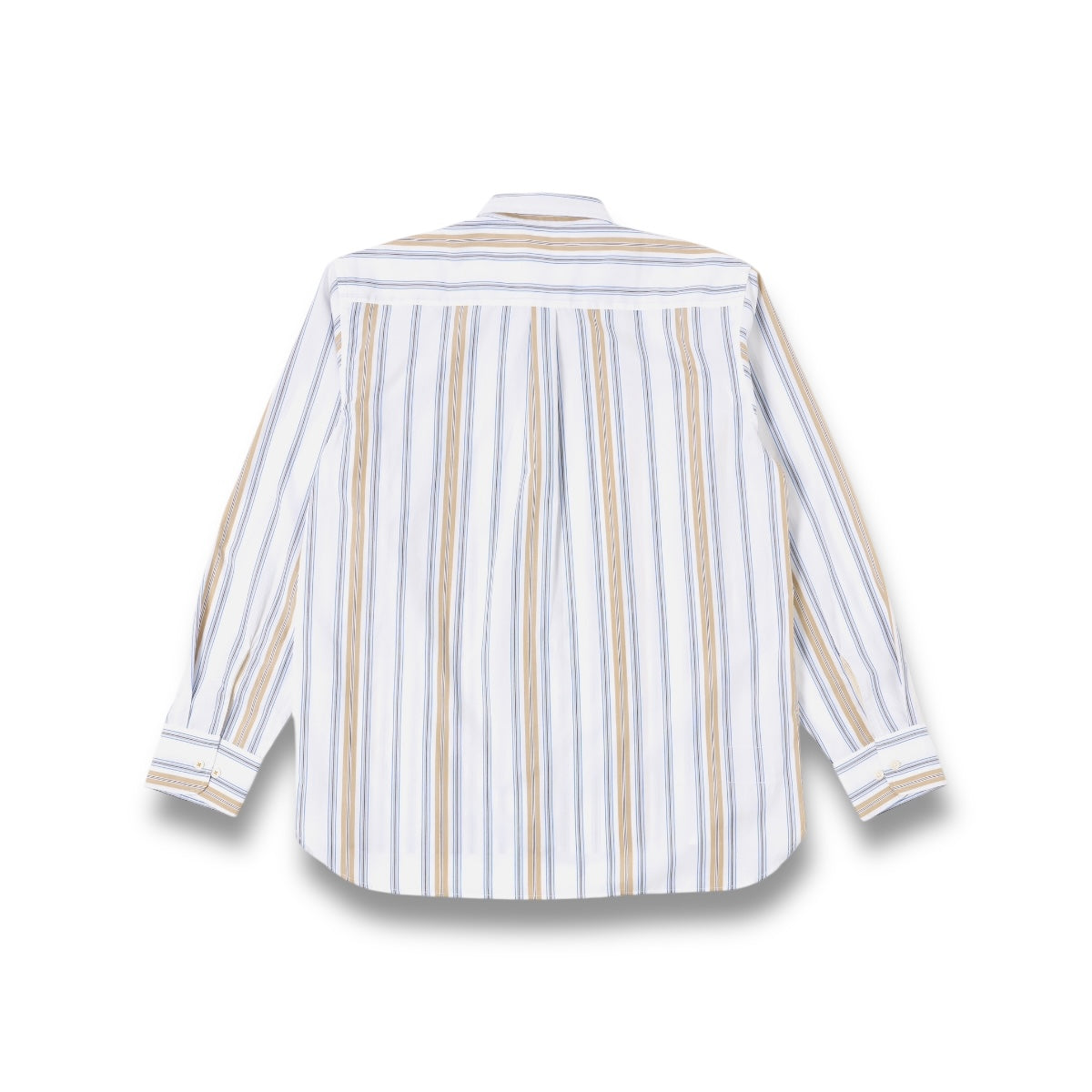 Universal Works Lazy Day Shirt 32567 Pop Stripe Three blue/sand