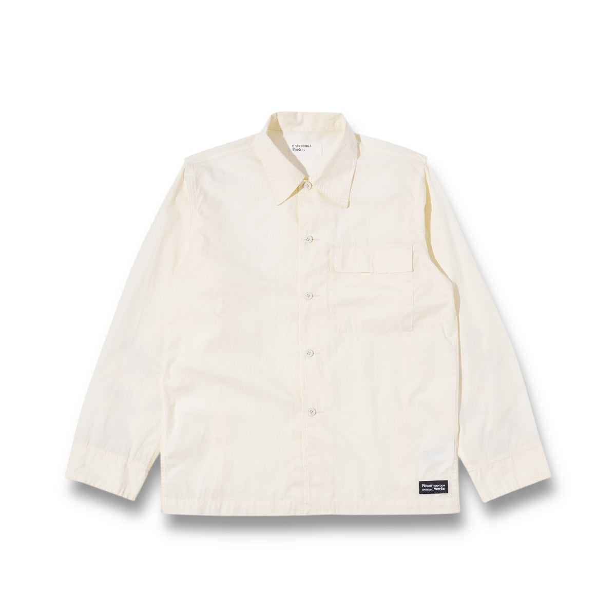 Universal Works Cruiser Shirt 32140 FM Broadcloth ecru