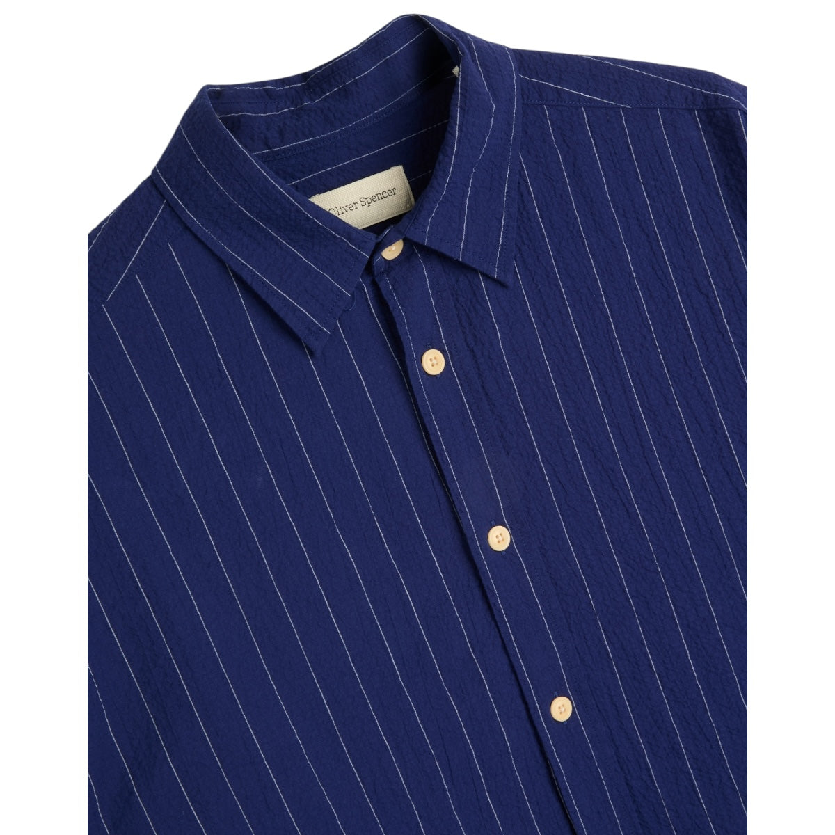 Oliver Spencer Atlanta Shirt patterson blue
