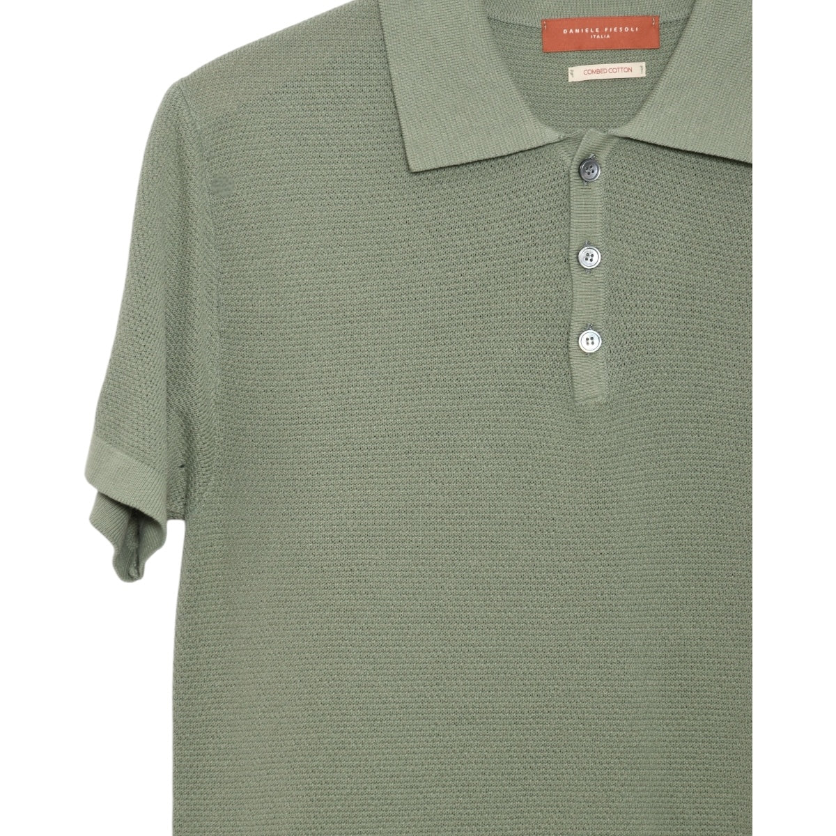 Daniele Fiesoli Honeycomb Knit Polo DF0316/204 sage