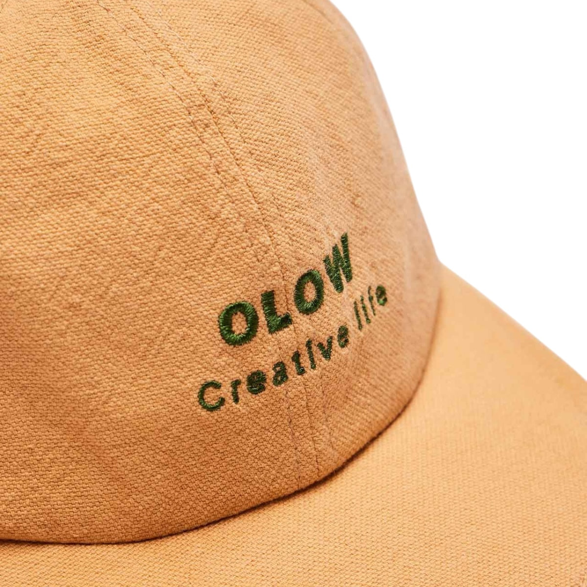 Olow Six Pannel Cap Creative Life ocre