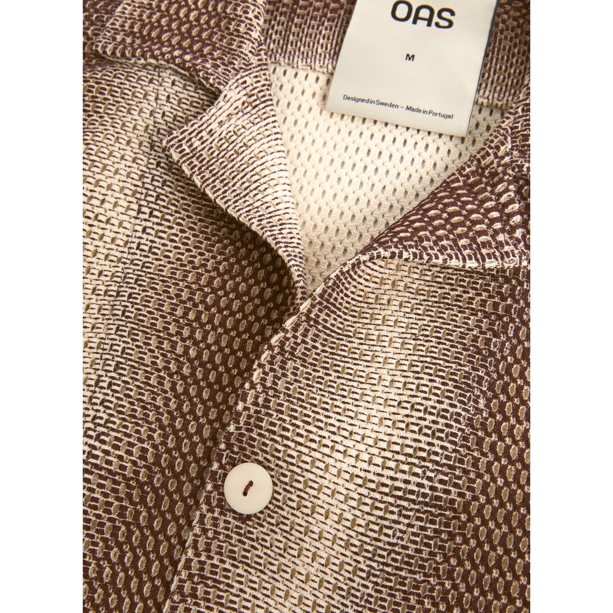 OAS Echo Cuba Net Shirt merlot