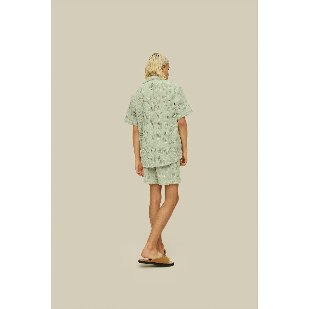 OAS Cuba Crochet Shirt galbanum