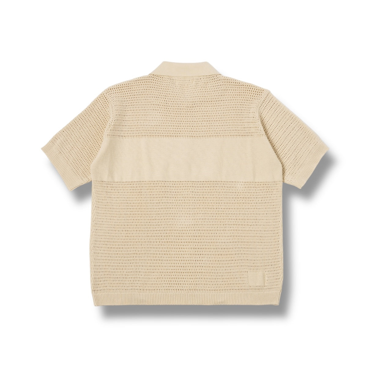 Universal Works Short Sleeved Knit Shirt 32761 Open Knit ecru