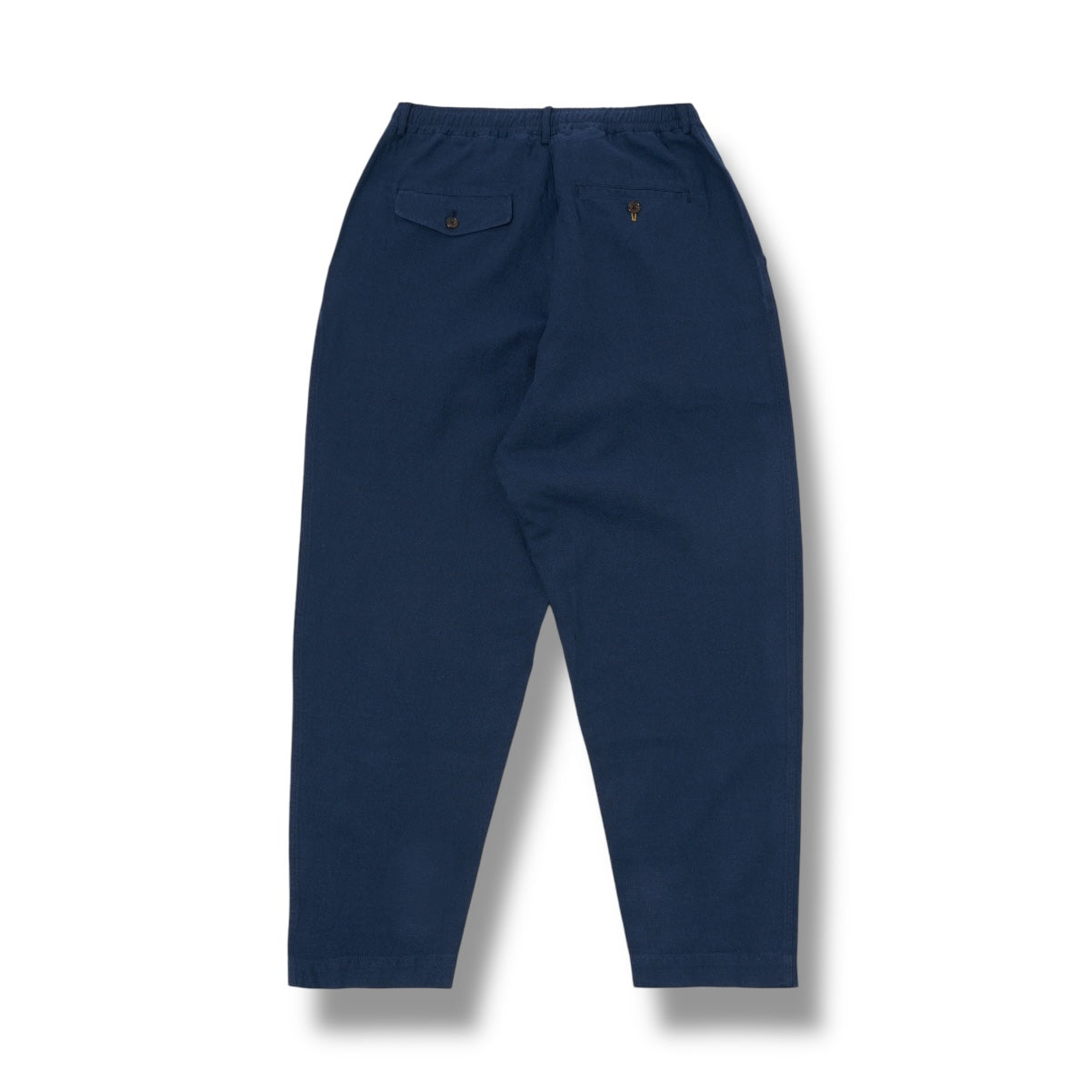 Universal Works Pleated Tack Pant 32612 Lord Cotton Linen navy