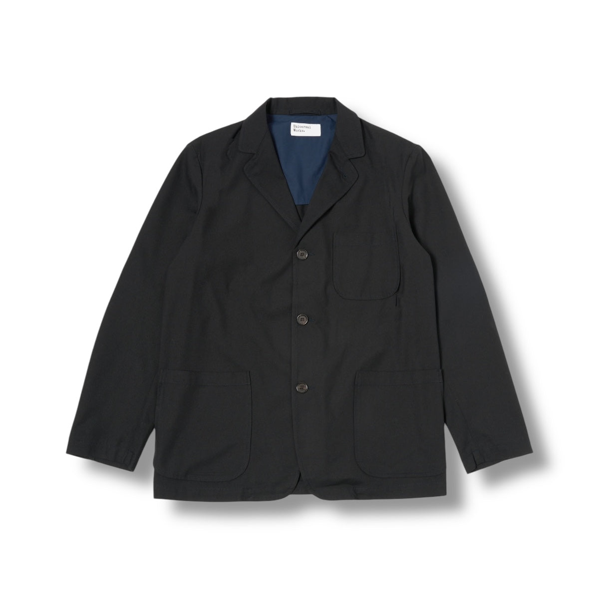 Universal Works Three Button Jacket 32541 Valencia Cotton black