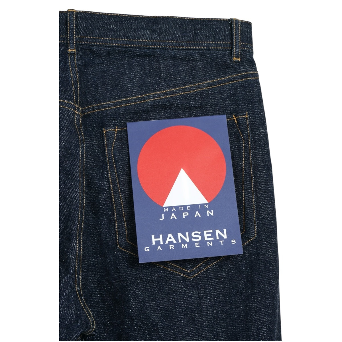 Hansen Dean 100-14-20 Neppy Denim Straight Cut Jeans indigo
