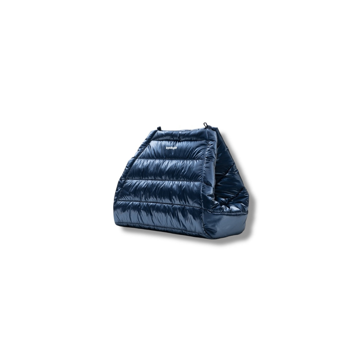 Topologie Wares Bags Marche Tote Medium Marine Blue Metallic Puffer