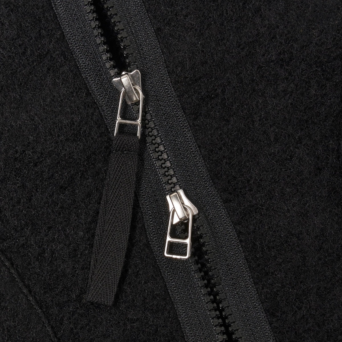 Universal Works Zip Liner Jacket Wool Fleece black