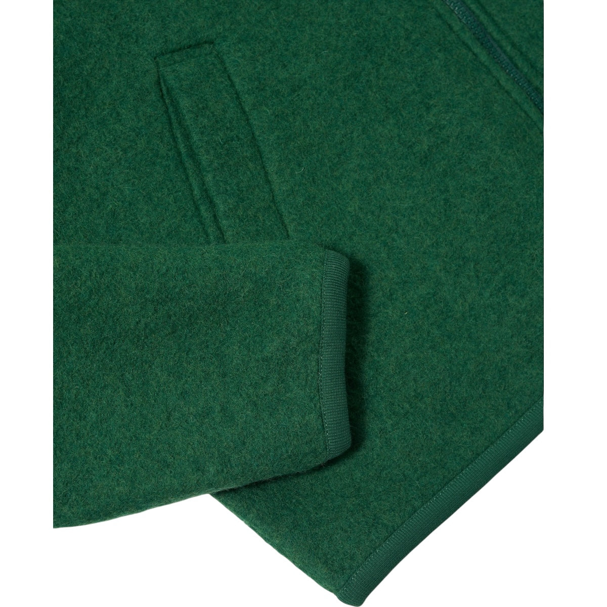 Universal Works Zip Bomber Wool Fleece green