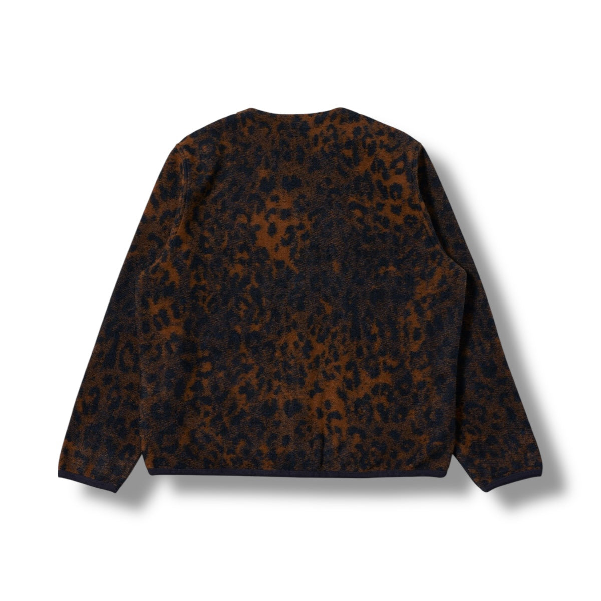 Universal Works Cardigan Night Leopard dark navy/brown