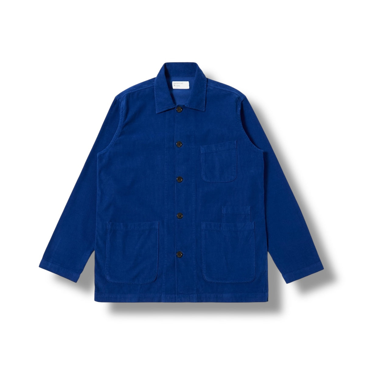 Universal Works Bakers Overshirt Fine Organic Cord work blue