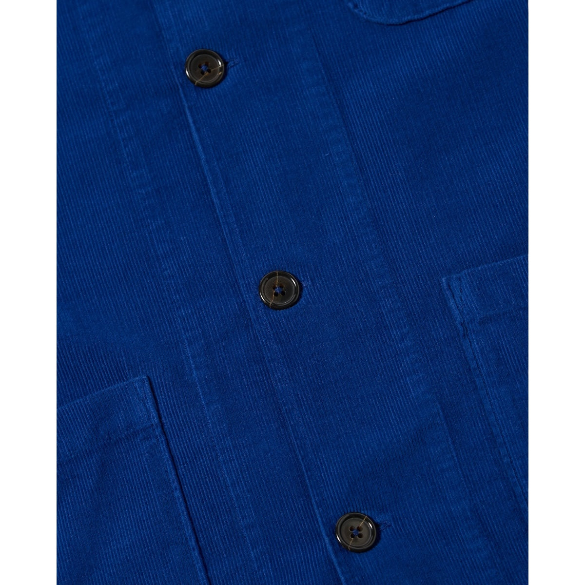 Universal Works Bakers Overshirt Fine Organic Cord work blue