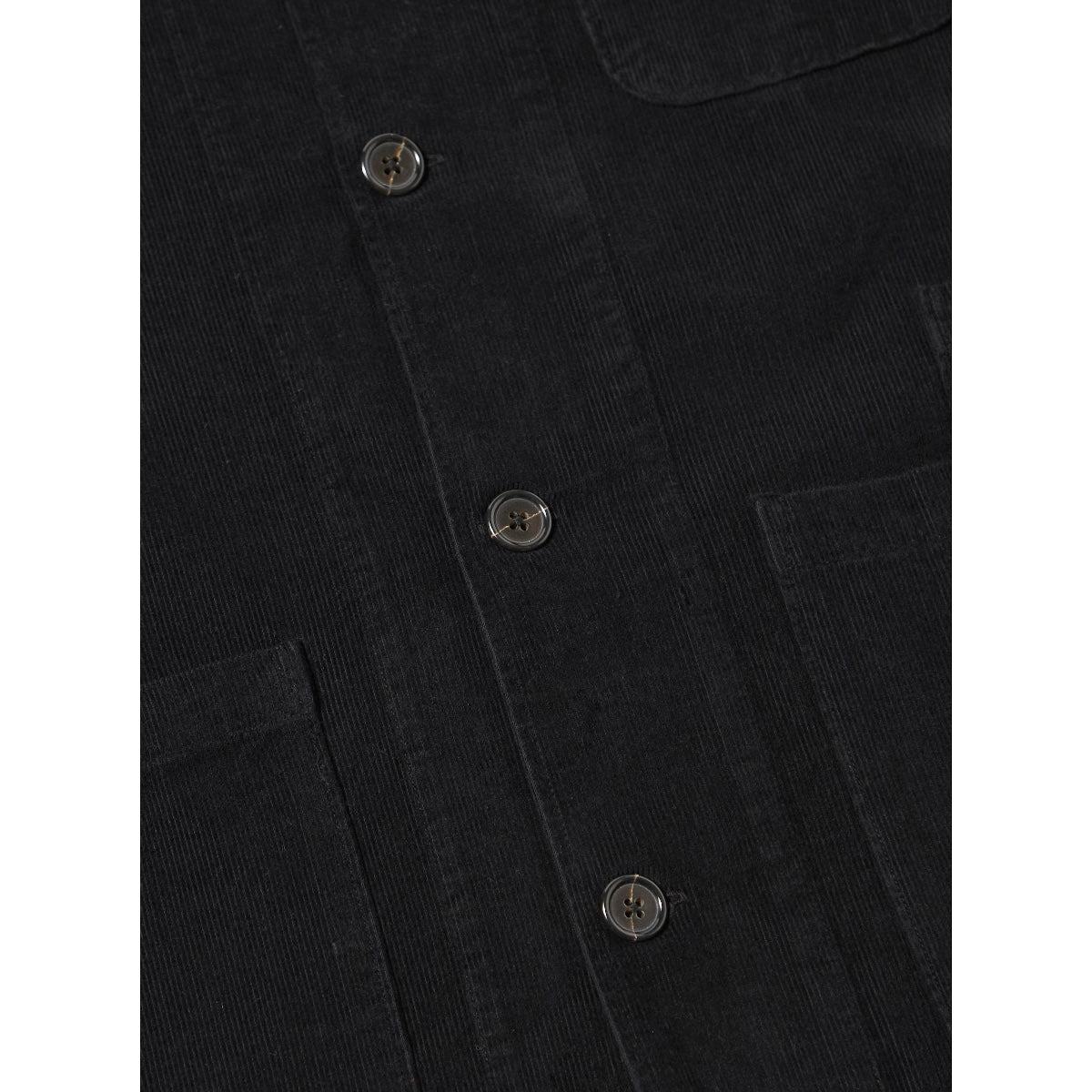 Universal Works Bakers Overshirt Fine Organic Cord black