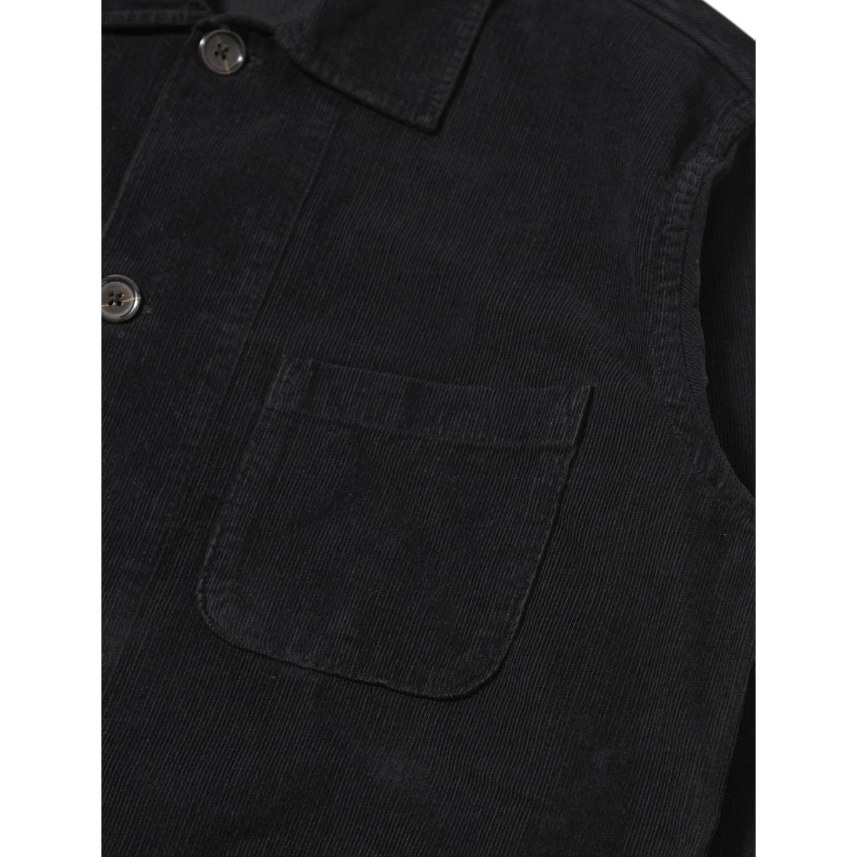 Universal Works Bakers Overshirt Fine Organic Cord black