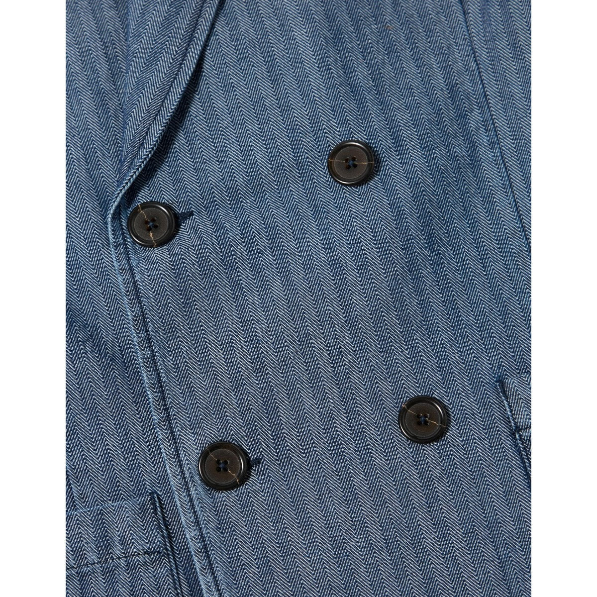 Universal Works Manor Jacket Denim Herringbone indigo