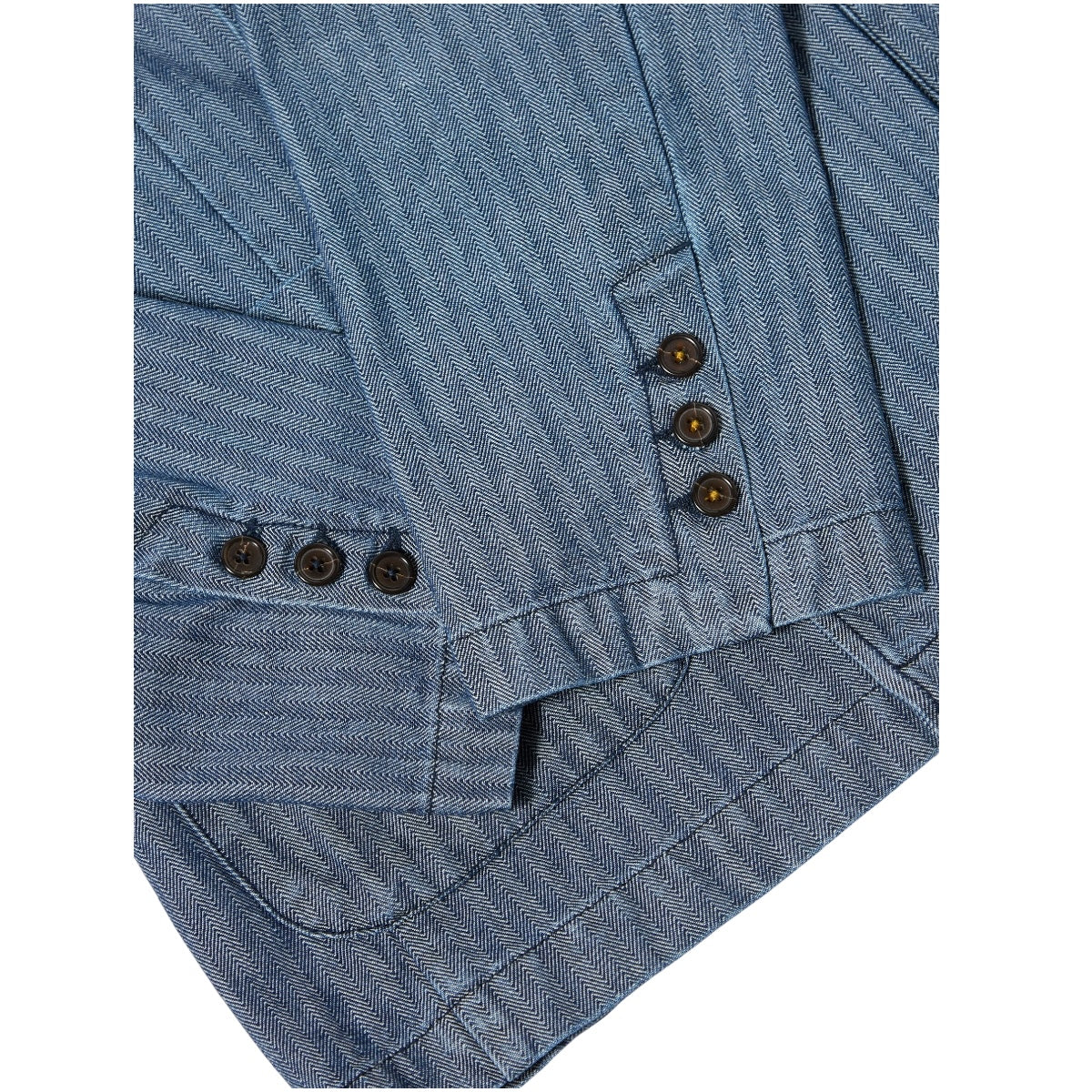 Universal Works Manor Jacket Denim Herringbone indigo