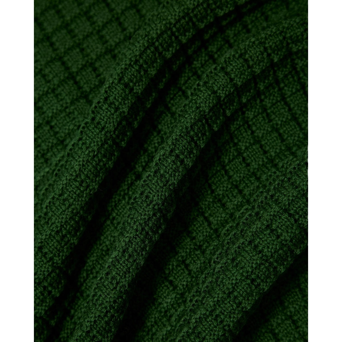 Universal Works Charlie Cardigan Textured Merino Knit green