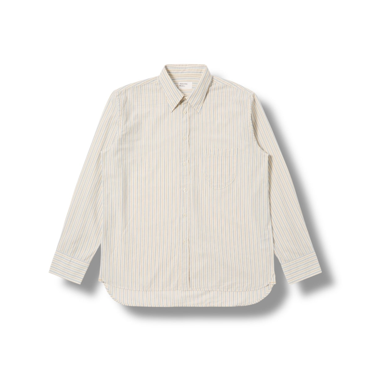 Universal Works Lazy Day Shirt Pop Stripe One ecru
