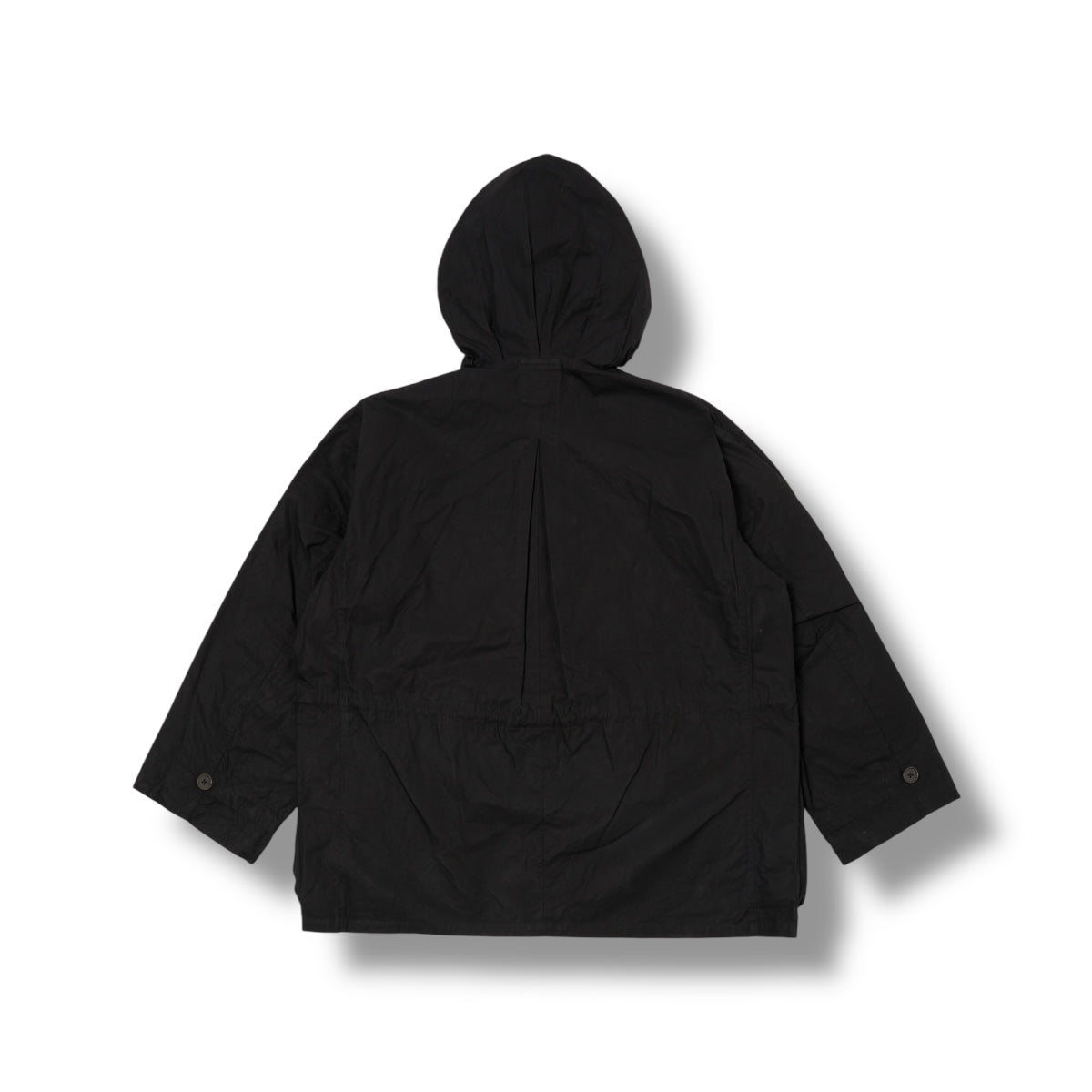 Universal Works Boston Parka Scottish Wax Cotton black