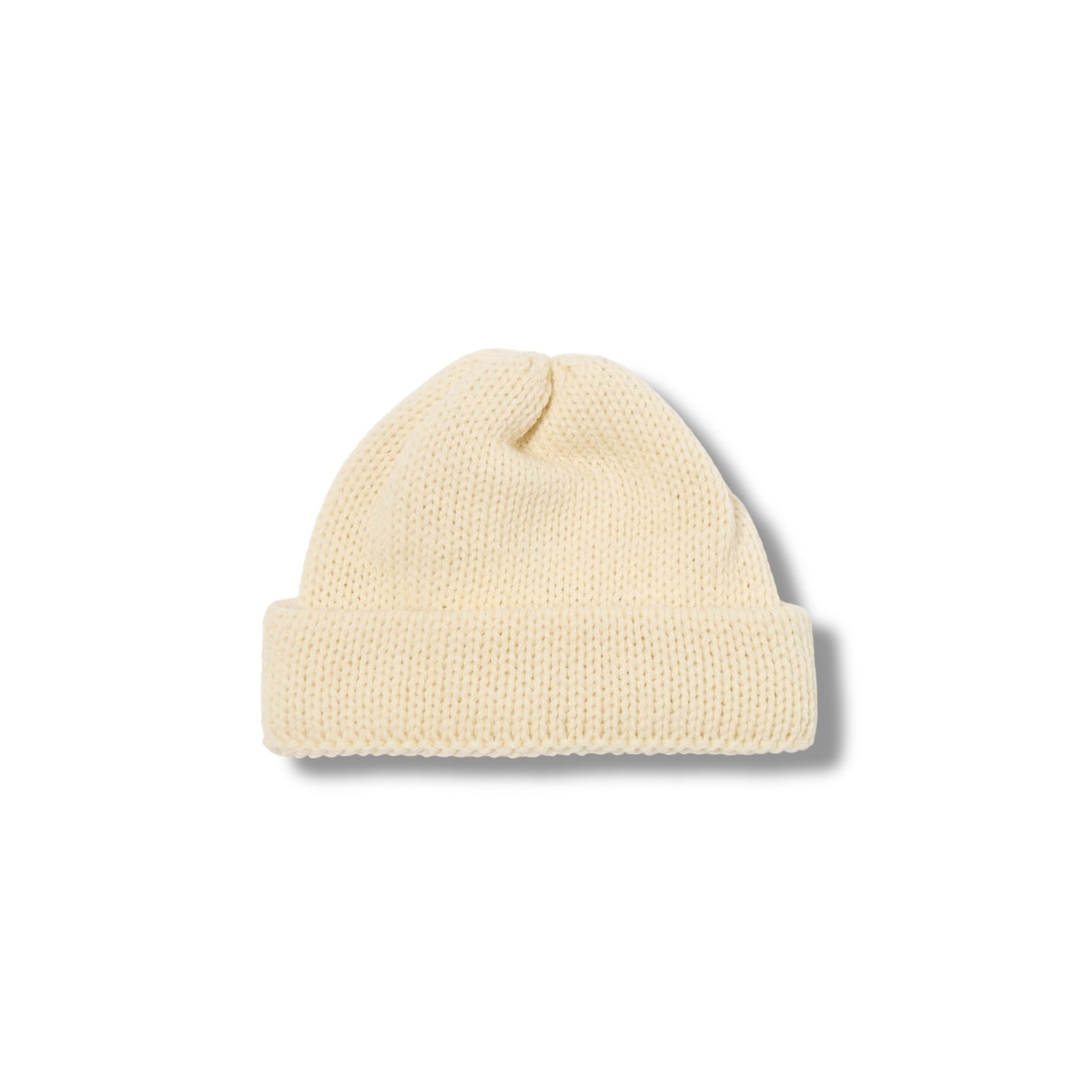 Universal Works Short Watch Cap British Wool ecru