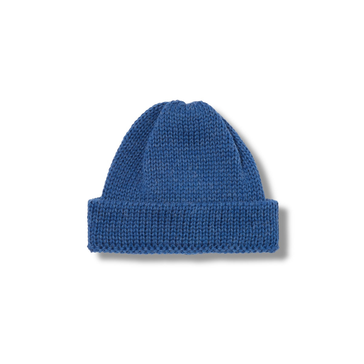 Universal Works Short Watch Cap British Wool work blue