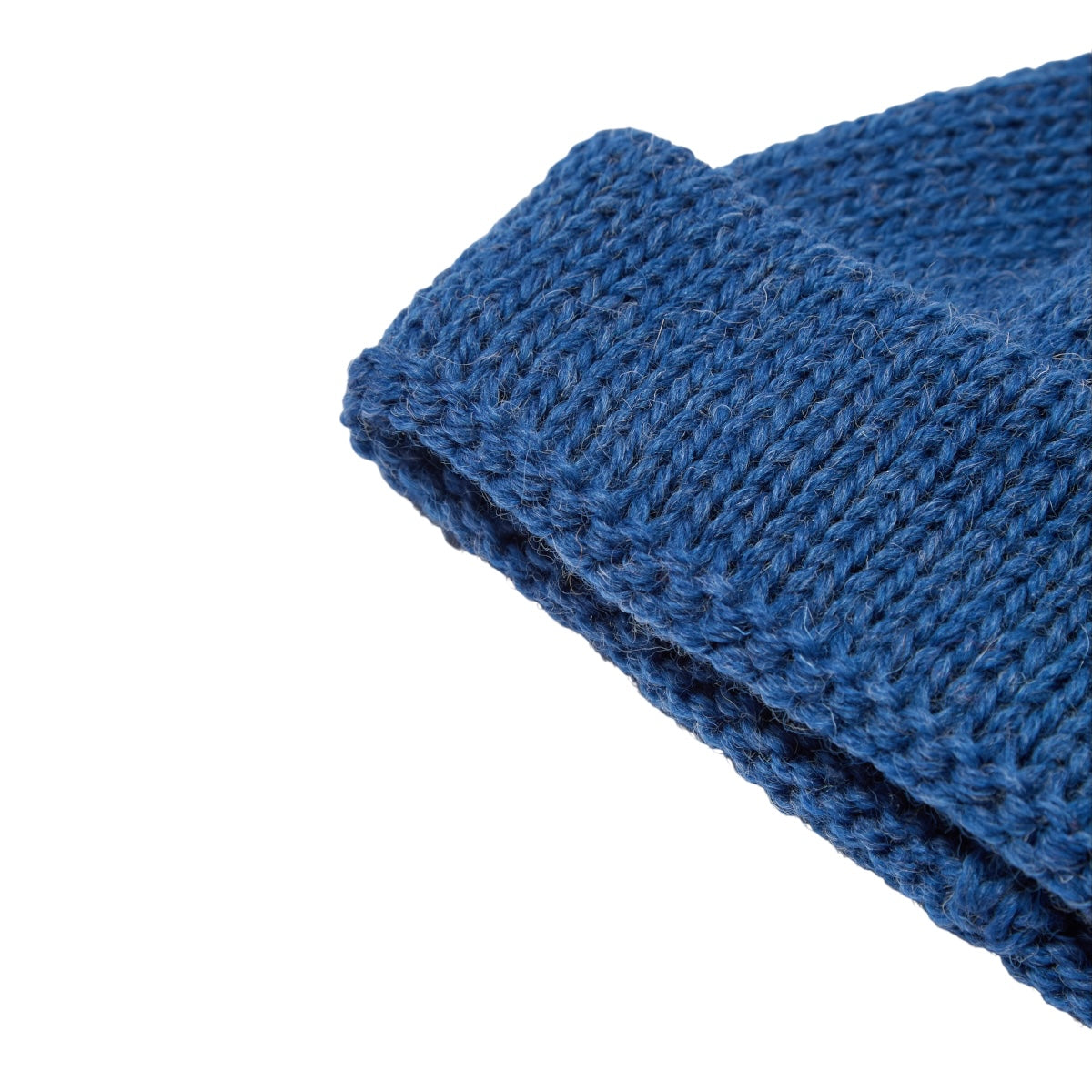 Universal Works Short Watch Cap British Wool work blue