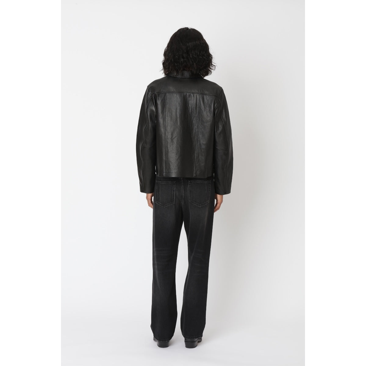 Won Hundred Dutton Leather Jacket black