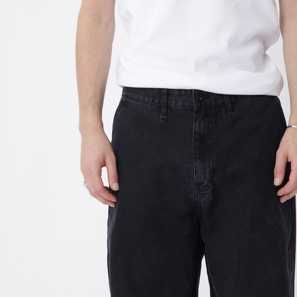 Won Hundred Dian.01 Pants washed black