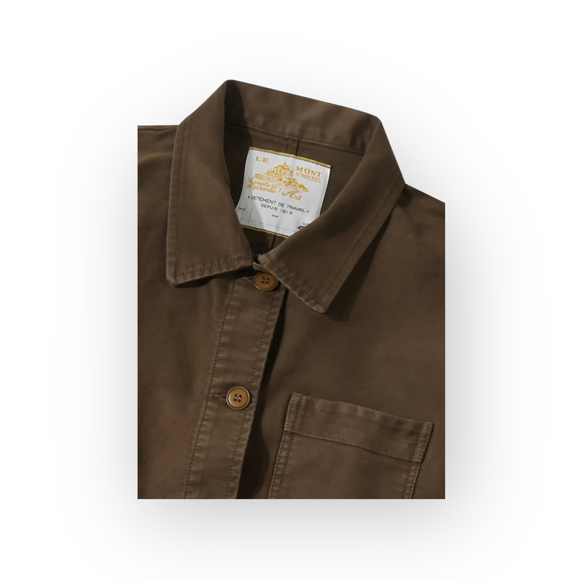 Le Mont St. Michel Genuine Work Jacket brown