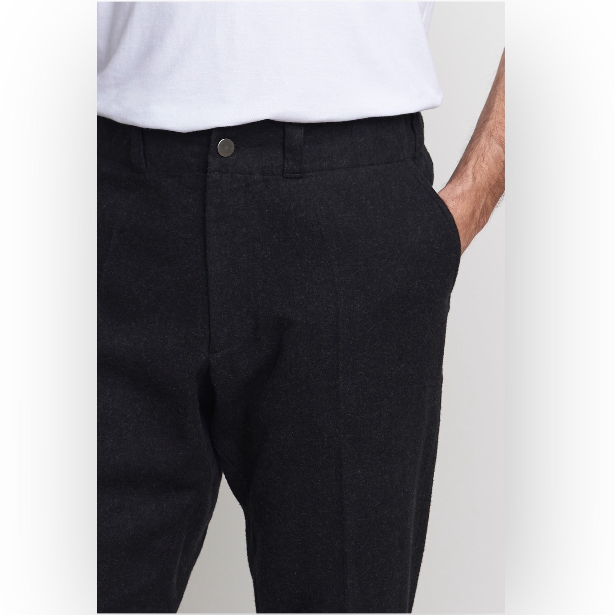 About Companions Jostha Trousers eco flannel mel black
