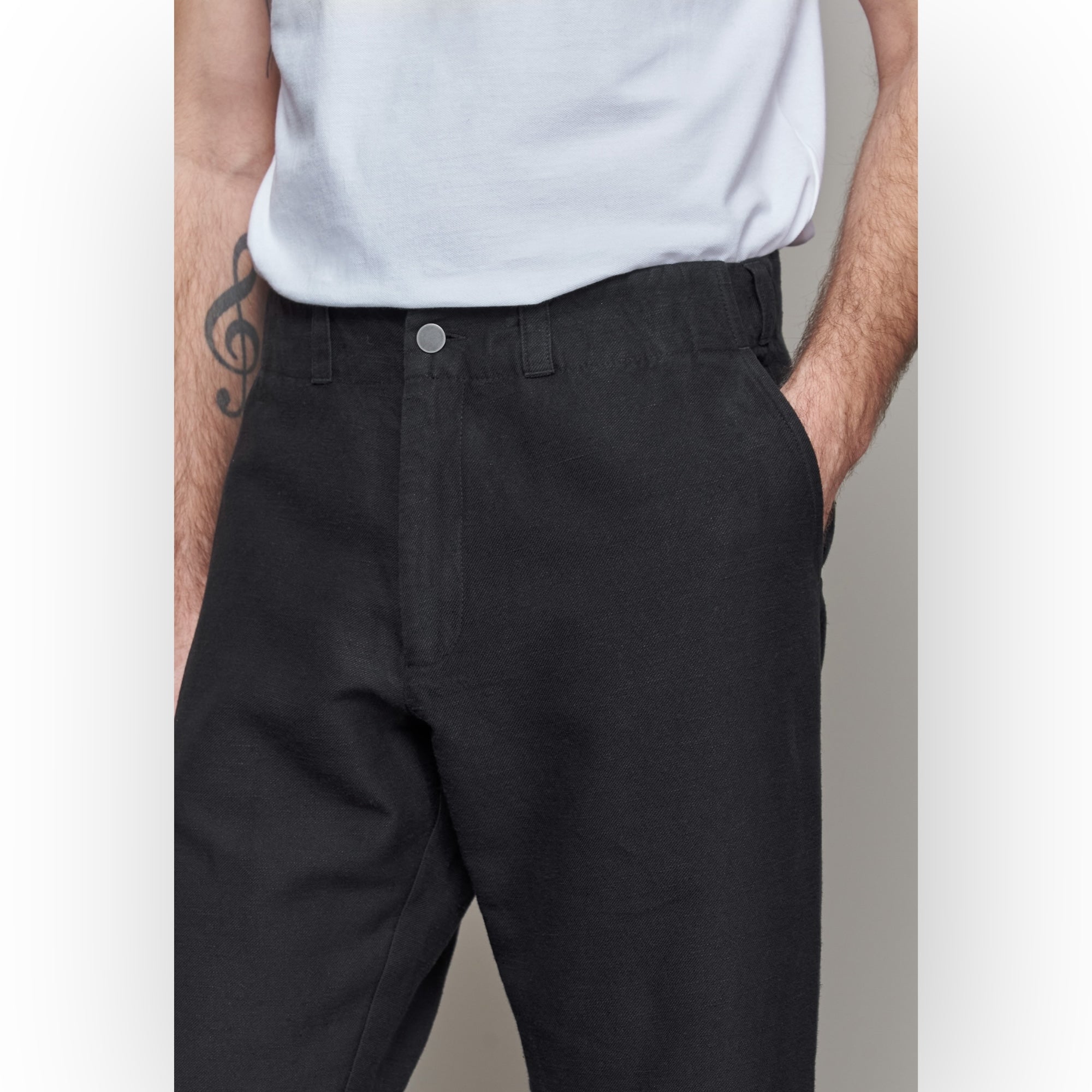 About Companions Waban Trousers winter linen black