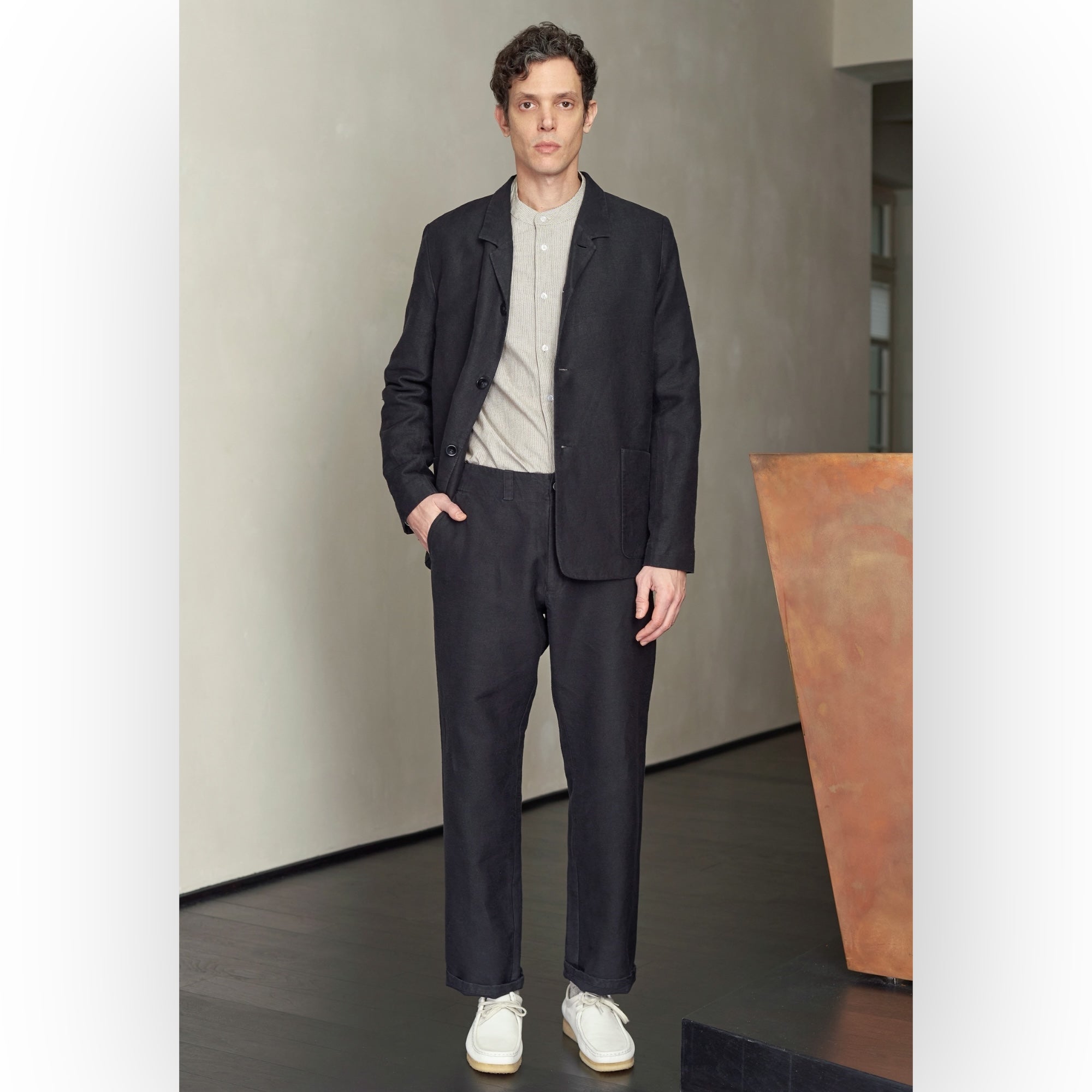 About Companions Waban Trousers winter linen black