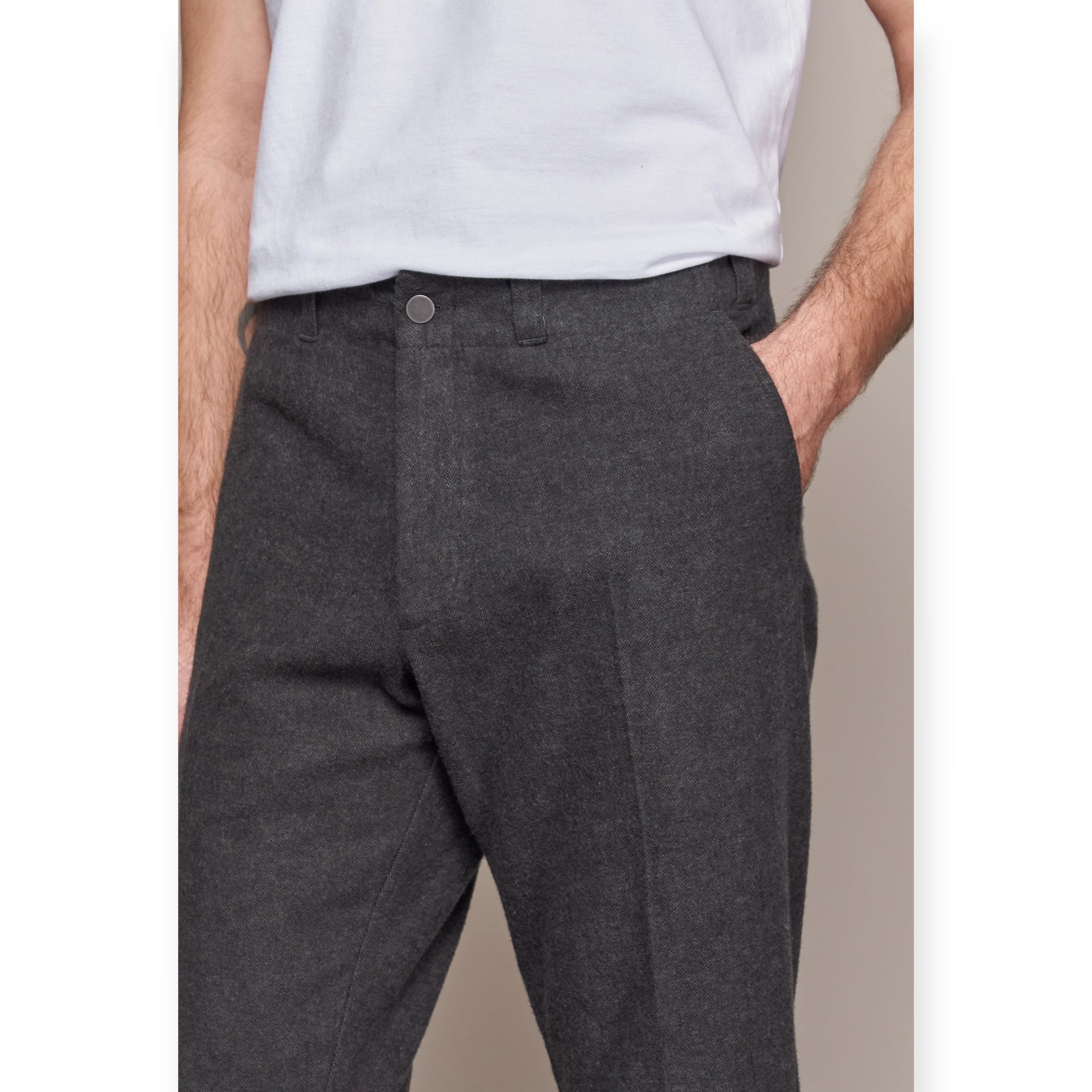 About Companions Jostha Trousers eco flannel mel grey