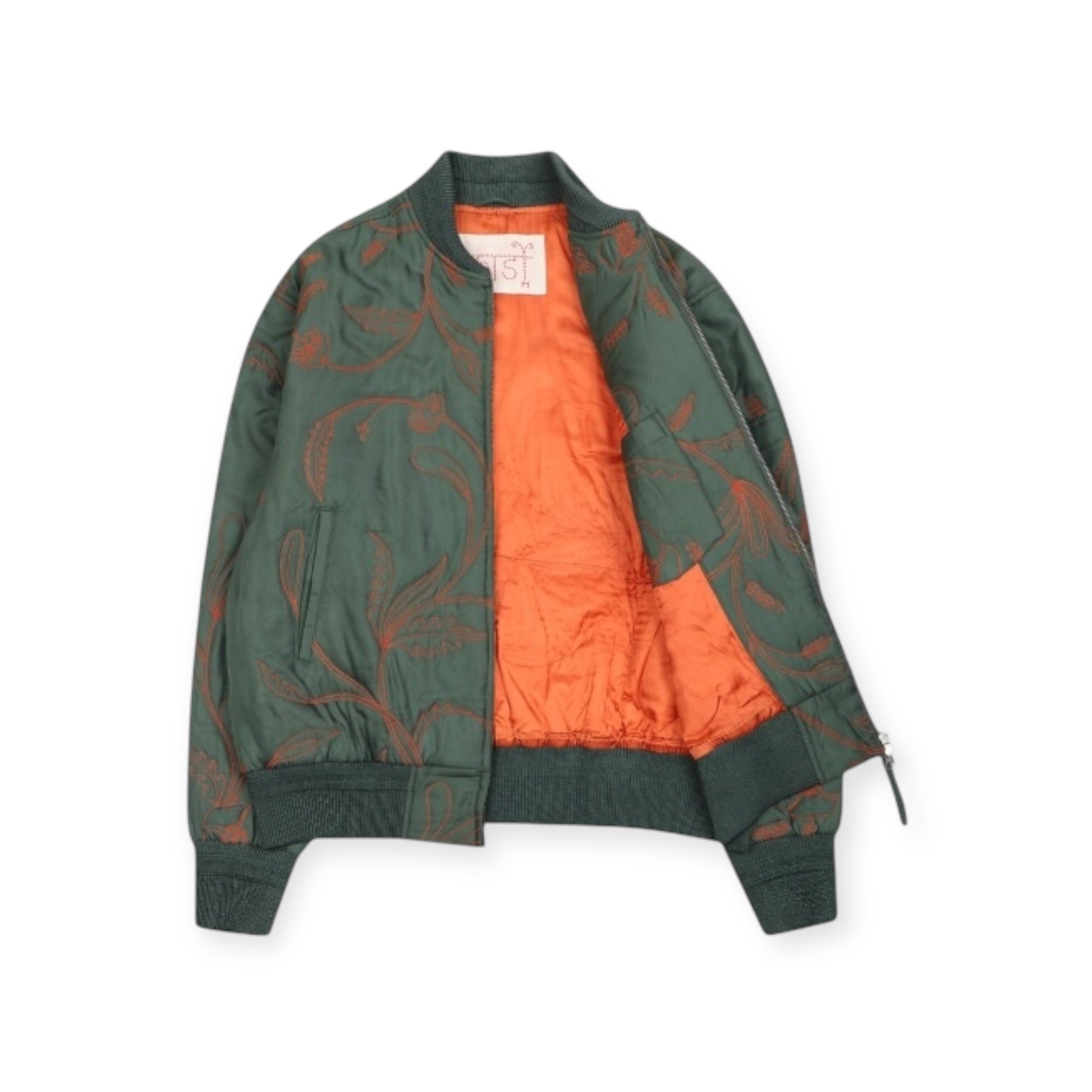 Kardo Max Silk Quilted Jacket silk green