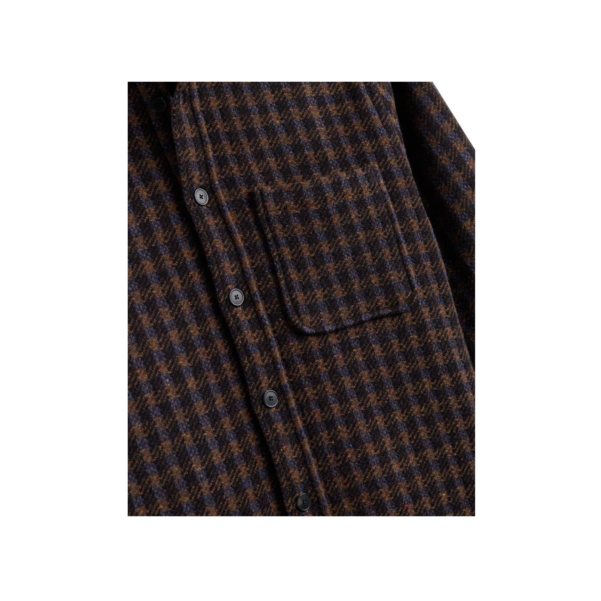 Portuguese Flannel Merino Tweed navy
