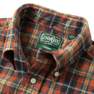 Gitman Brothers Vintage Red Cotton Tweed Check