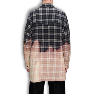 Hope Overgrown Shirt bleached away black check